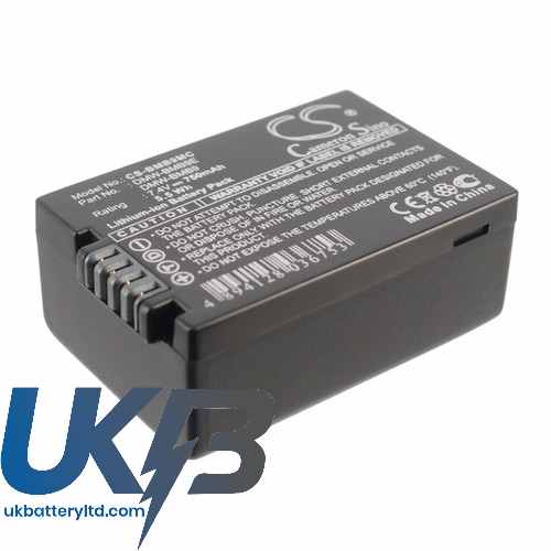 PANASONIC Lumix DMC FZ48 Compatible Replacement Battery