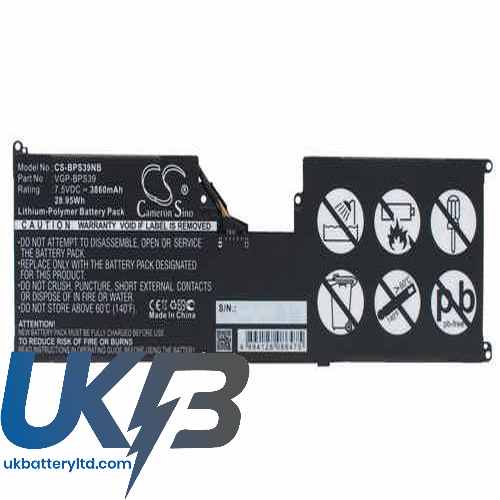 Sony VGP-BPS39 Compatible Replacement Battery