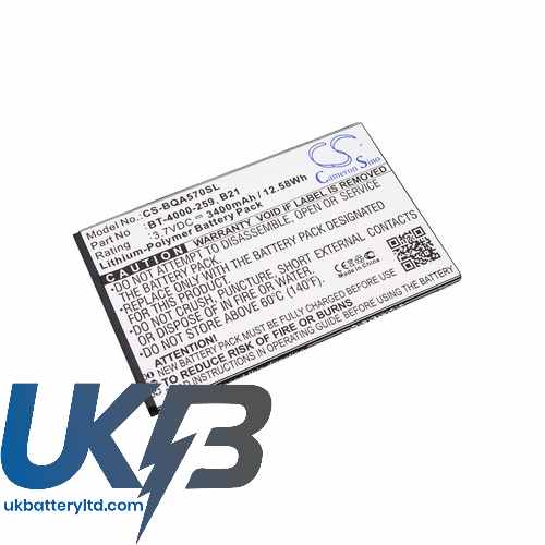 BQ B21 Compatible Replacement Battery