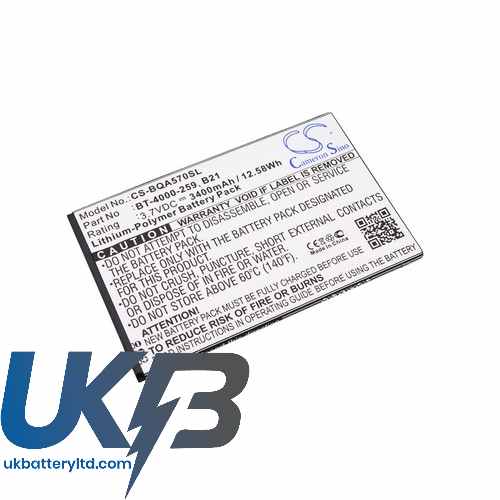 BQ BT 4000 259 Compatible Replacement Battery