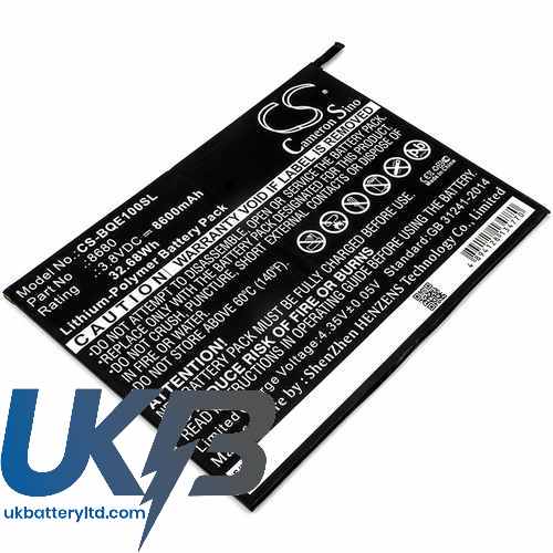BQ E10 tablet Compatible Replacement Battery