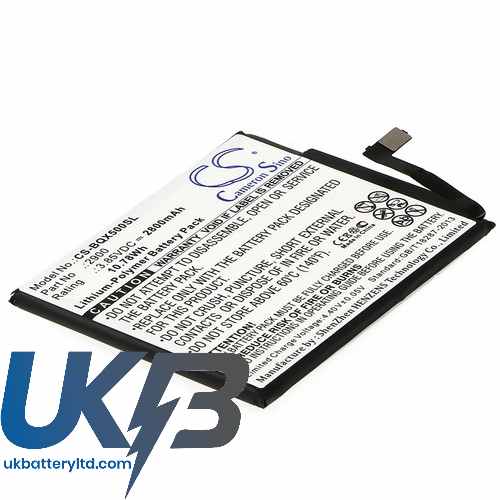 BQ 2900 Aquaris X5 Cyanogen Edition Compatible Replacement Battery