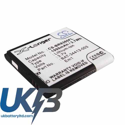 BLACKBERRY Curve 9370 Compatible Replacement Battery