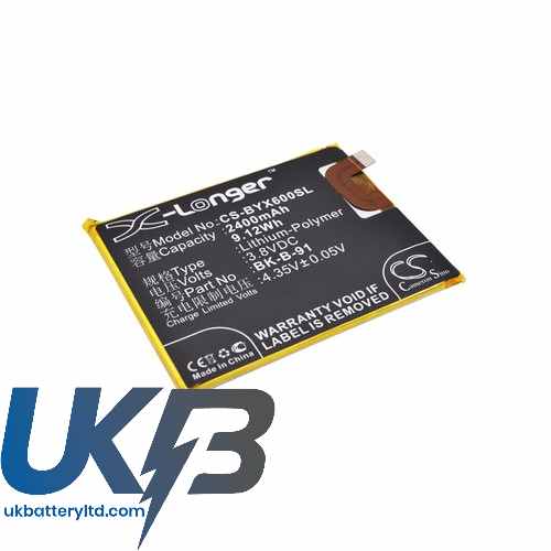 BBK VIVOX6L Dual SIM TD LTE Compatible Replacement Battery