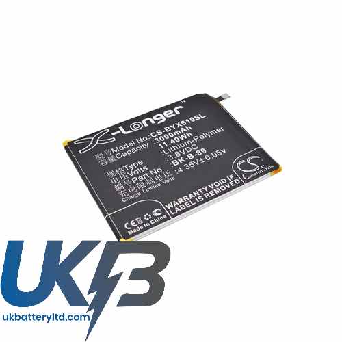 BBK B-89 BK-B-89 VIVO X6 Plus D Dual SIM TD-LTE Compatible Replacement Battery