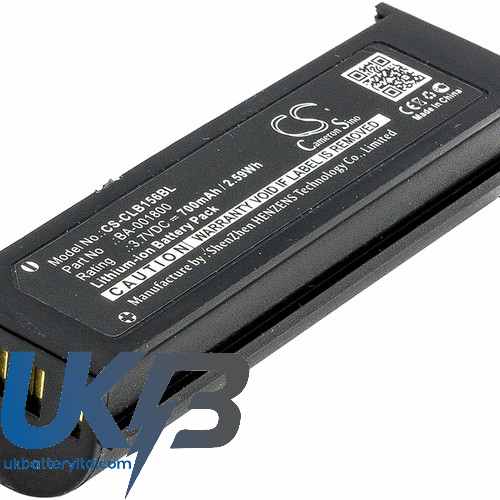CIPHERLAB BA 001800 Compatible Replacement Battery
