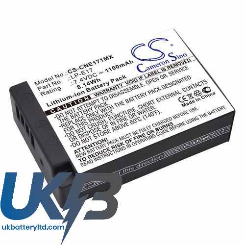 Canon EOS 750D Compatible Replacement Battery