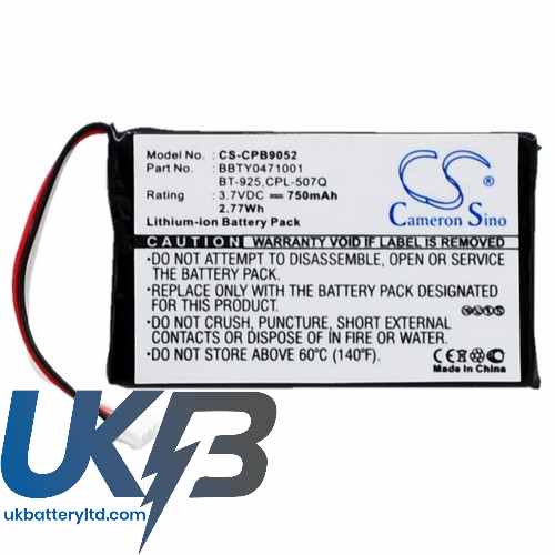 Uniden BBTY0471001 BT-925 TRU-C46 TRU-C56 Compatible Replacement Battery