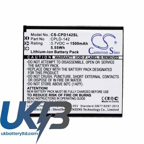 Coolpad CPLD-142 5313S Compatible Replacement Battery