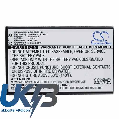 Coolpad CPLD-85 5010 Compatible Replacement Battery
