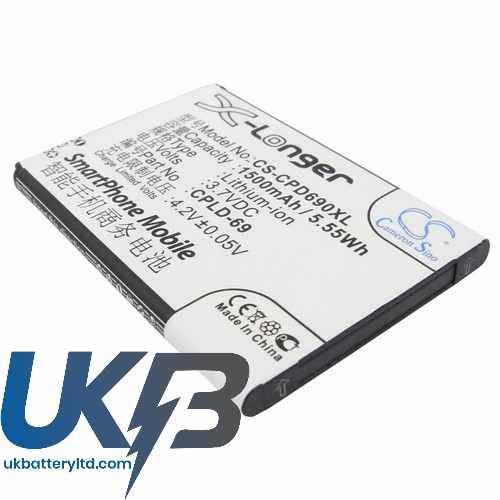 COOLPAD 8809 Compatible Replacement Battery