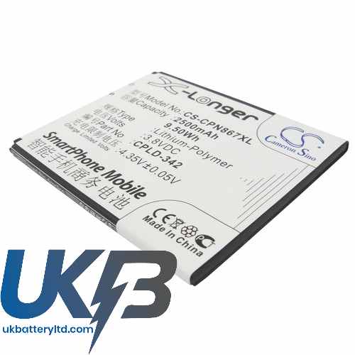 Replacement Battery Batteries For COOLPAD 8670 CS CPN867XL Replacement Battery Batteries For COOLPAD 8670 CS CPN867XL
