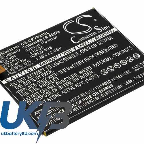 COOLPAD Y91 U00 Max Lite Compatible Replacement Battery