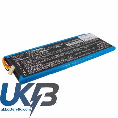 CRESTRON TPMC 8X Wifi Compatible Replacement Battery