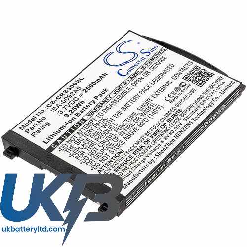 CipherLab KBRS300X01503 Compatible Replacement Battery