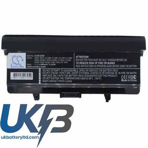 DELL 312-0566 Compatible Replacement Battery