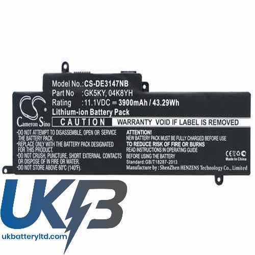 DELL 04K8YH Compatible Replacement Battery