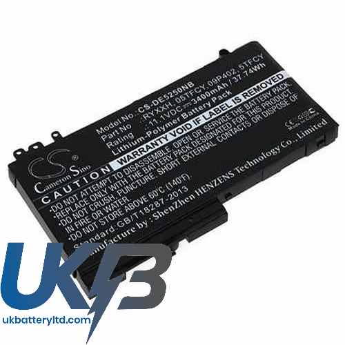 DELL Latitude 12 E5250 P25S Compatible Replacement Battery