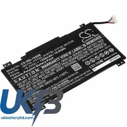 DELL 0VXT50 Compatible Replacement Battery
