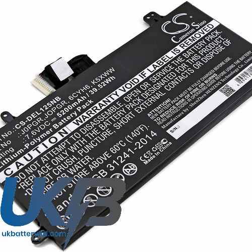 DELL JOPGR Compatible Replacement Battery