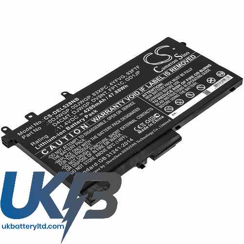 DELL 00JWGP Compatible Replacement Battery