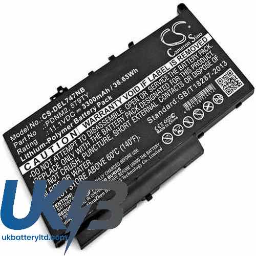 DELL Latitude E7270 Compatible Replacement Battery