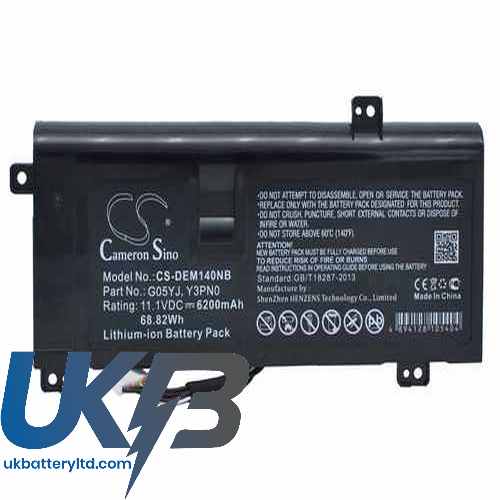 DELL Y3PN0 Compatible Replacement Battery