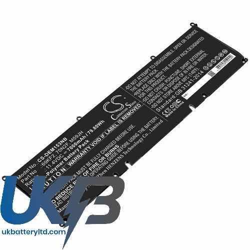 DELL Alienware M17 R3 P45E Compatible Replacement Battery