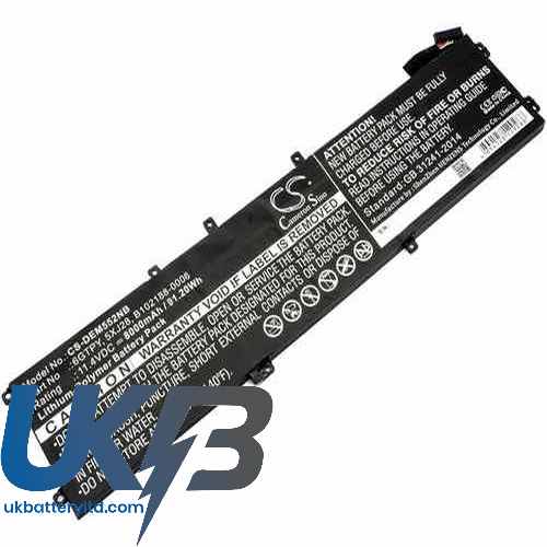 DELL XPS 15 9570 i7 UHD Compatible Replacement Battery