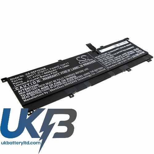 DELL XPS 15 9575 i7-8705G Compatible Replacement Battery