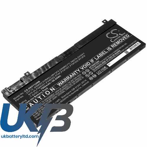 DELL Precision 7540 Compatible Replacement Battery