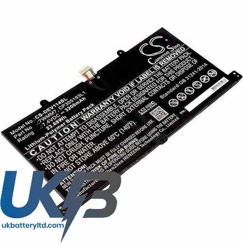 DELL CP305193L1 Compatible Replacement Battery