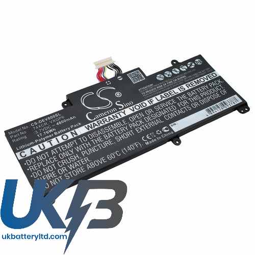 DELL 74XCR VXGP6 T01D T10D-5830 Venue 8 Pro Compatible Replacement Battery