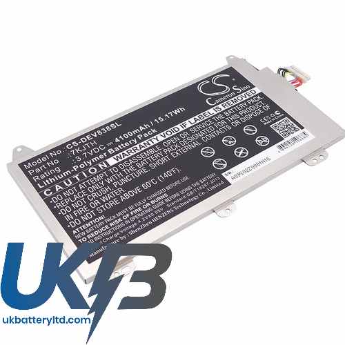 DELL 7KJTH Compatible Replacement Battery