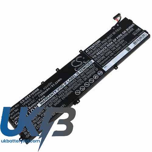 DELL XPS 15 9550 Compatible Replacement Battery