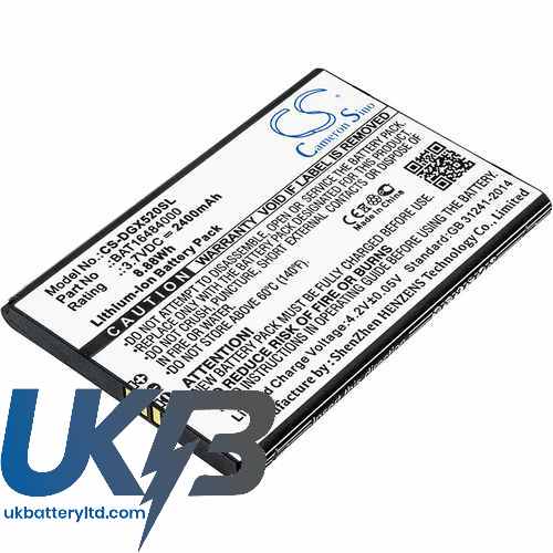 Doogee BAT16484000 Compatible Replacement Battery