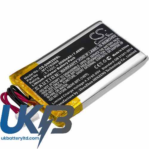 DeLorme INCRH20 Compatible Replacement Battery