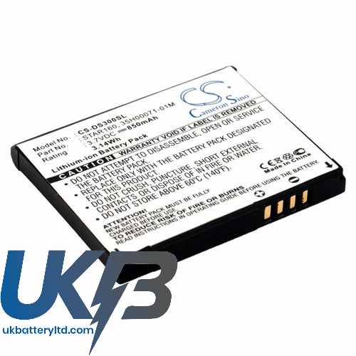 Qtek STAR160 8500 Pink Compatible Replacement Battery