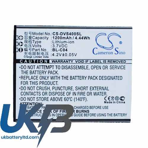 DOOV BL-C04 D500 iSuper S1 S1K Compatible Replacement Battery