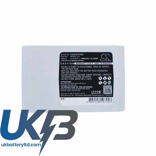 DYSON 965557 03 Compatible Replacement Battery