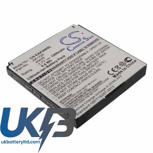 EMPORIA AK V28 Compatible Replacement Battery
