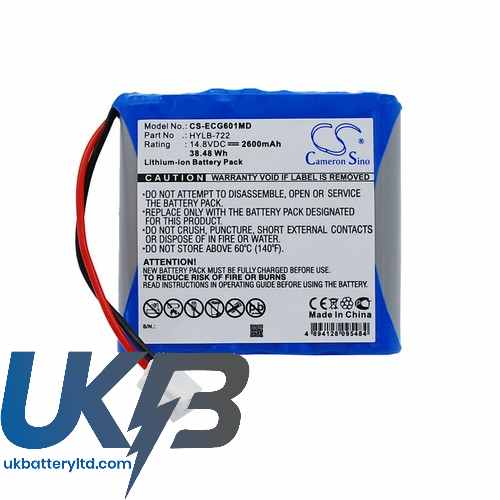 BIOCARE ECG 6010 Compatible Replacement Battery