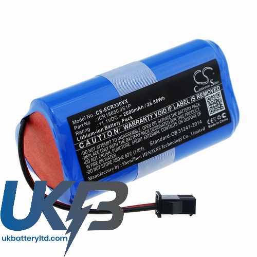 Ecovacs ICR18650 3S1P Compatible Replacement Battery