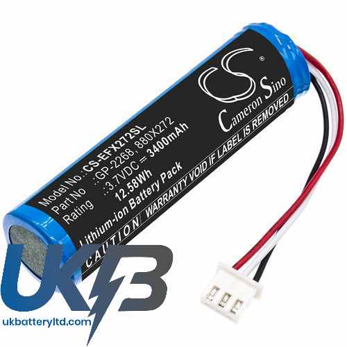 EXFO 01WQ0037-09 Compatible Replacement Battery