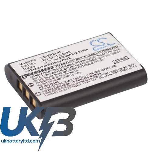 RICOH DB 80 Compatible Replacement Battery