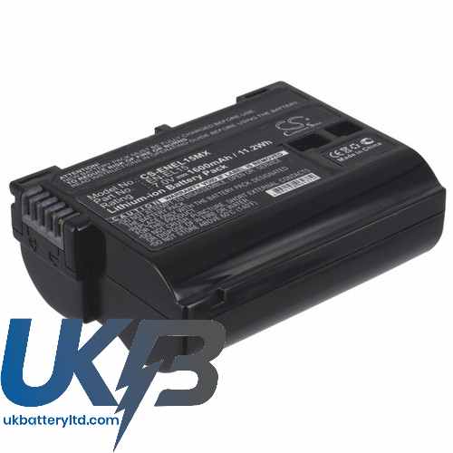 NIKON EN-EL15 1 V1 Coolpix D7000 D600 Compatible Replacement Battery