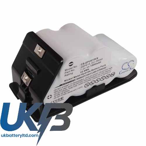 Euro Pro EU-36040 XBP615 Shark UV615 UV615H UV615K Compatible Replacement Battery
