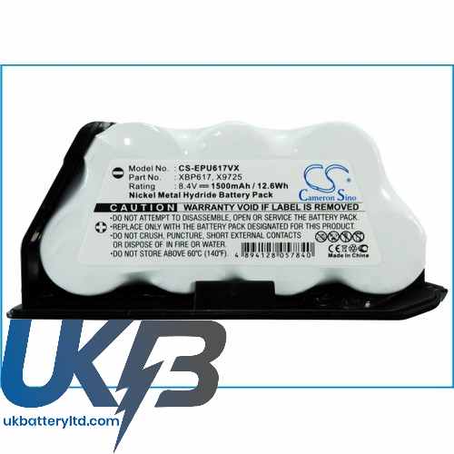 EURO PRO XB617U Compatible Replacement Battery