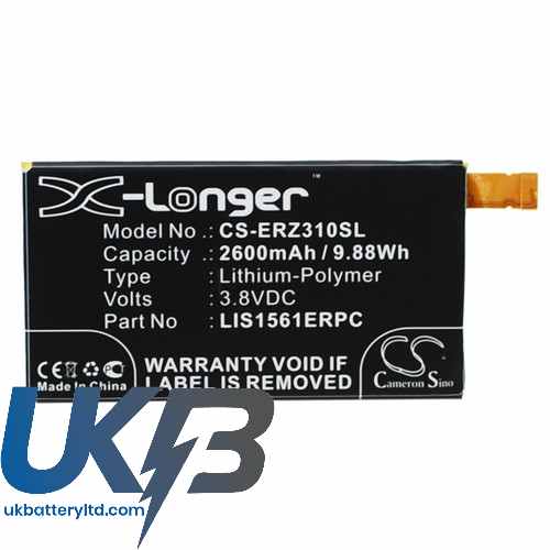 SONY ERICSSON Xperia C4 Dual LTE Compatible Replacement Battery