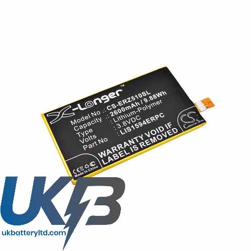 Sony Ericsson 1293-8715 LIS1594ERPC E5803 E5823 S50 Compatible Replacement Battery